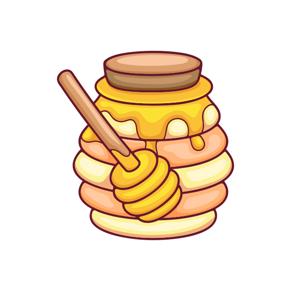 Honey Sticker Transparent Image