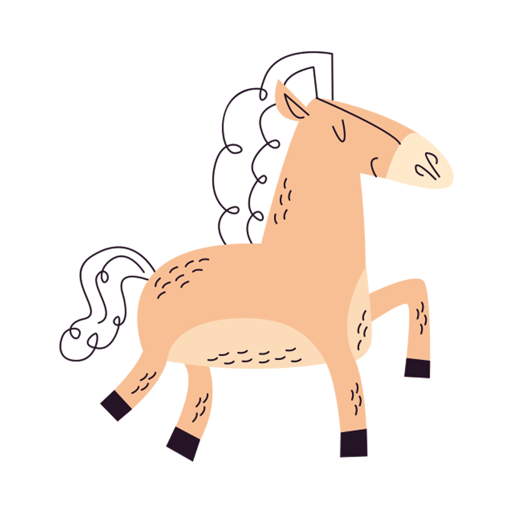 Horse Free Sticker Transparent Image