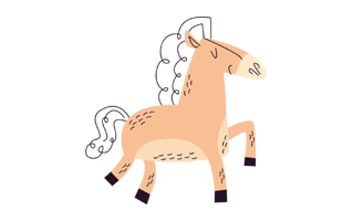 Horse Free Sticker PNG