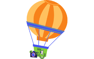 Hot Air Balloon Sticker PNG