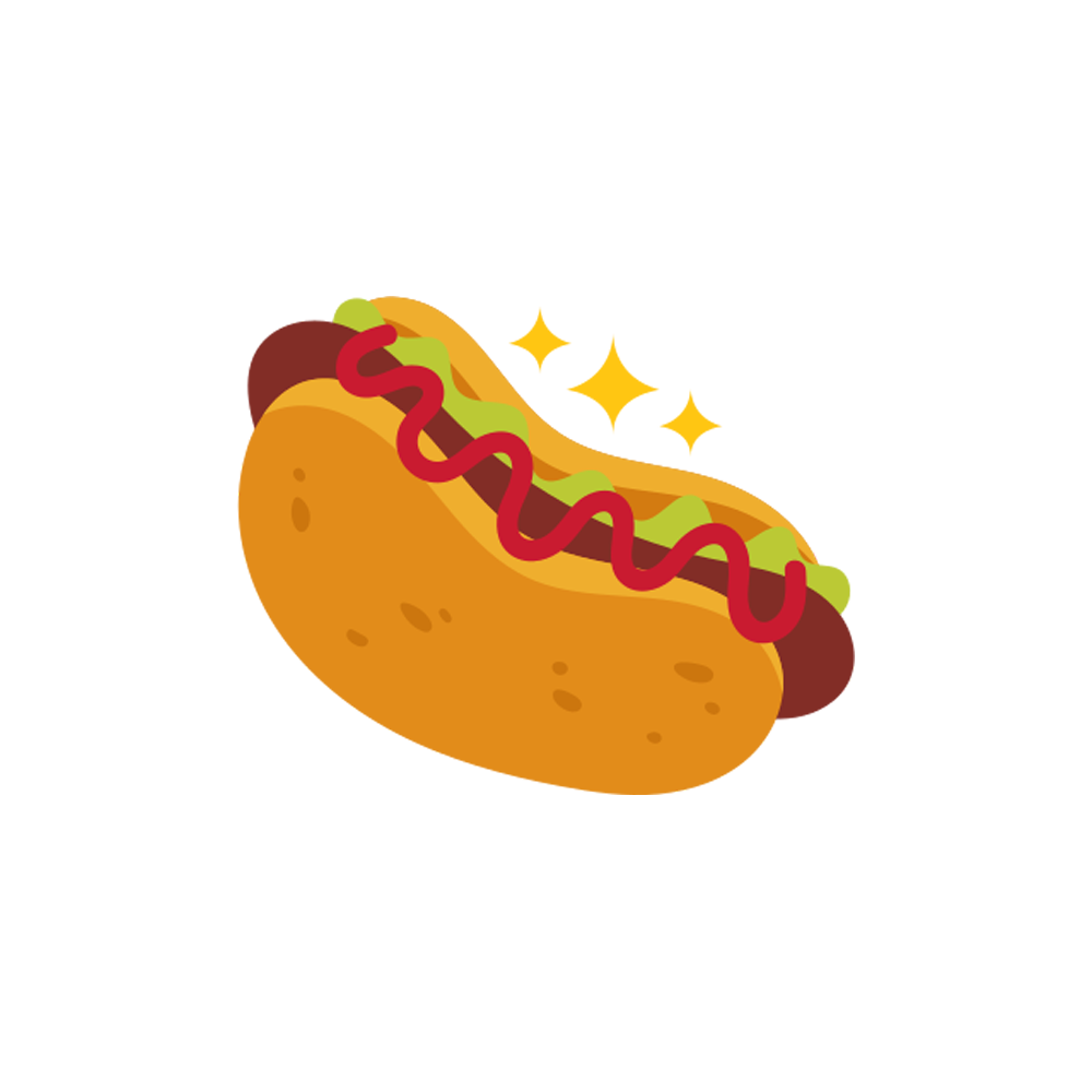 Hot Dog Free Sticker Transparent Image