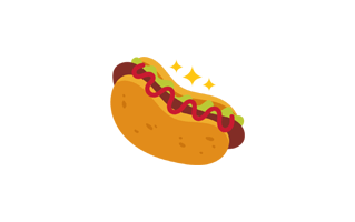 Hot Dog Free Sticker PNG