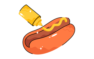 Hot Gog Sticker PNG