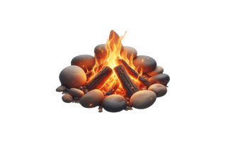 Hot Stone Free Sticker PNG