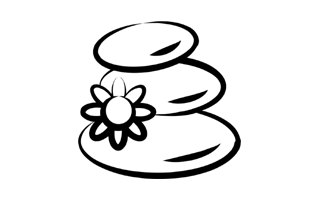 Hot Stone Sticker PNG