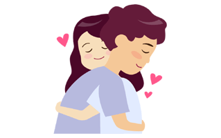 Hug Sticker PNG