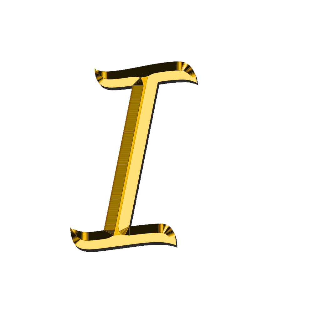 I Alphabet Transparent Image