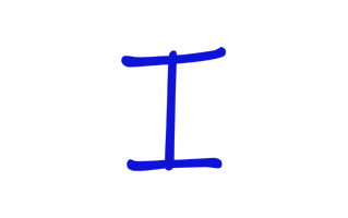 I Alphabet Blue PNG