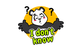 I Dont Know Sticker PNG