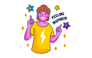 Inspired Sticker PNG