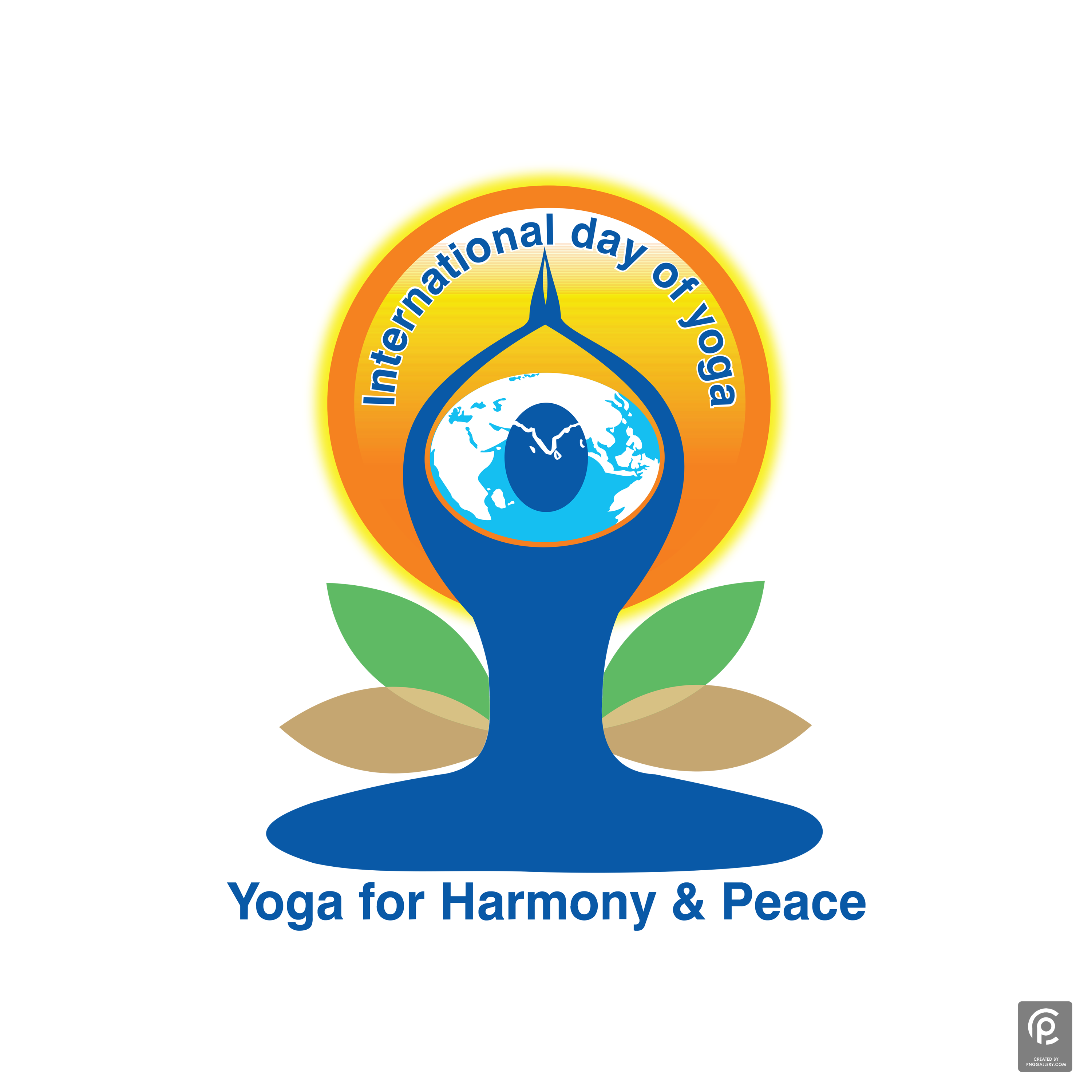 International Yoga Day Logo Transparent Clipart