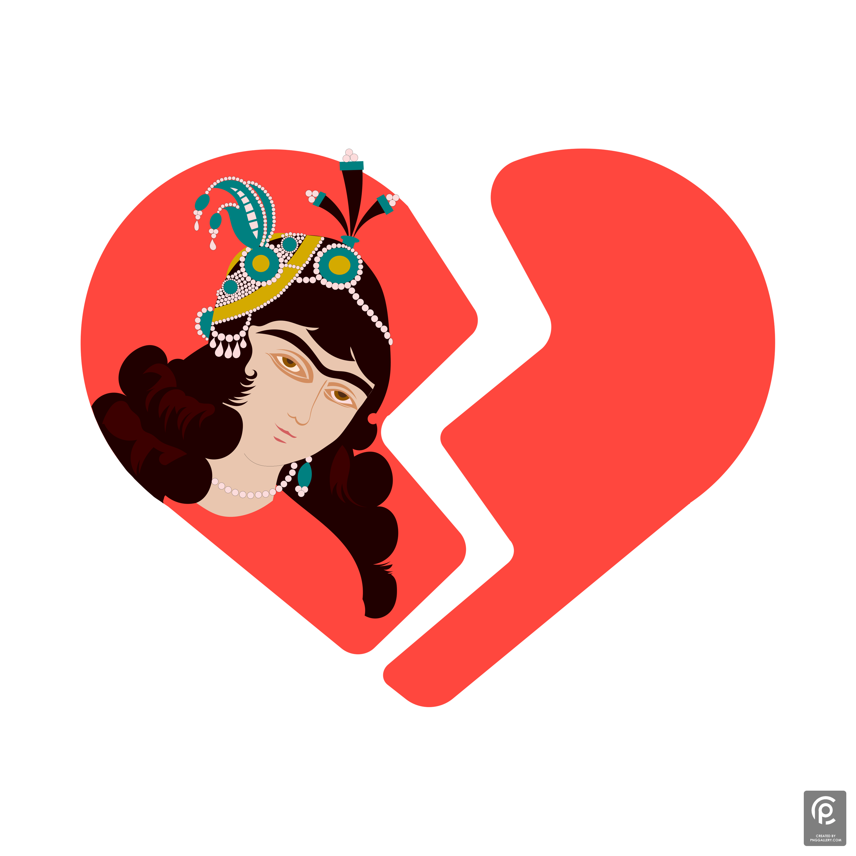 Iranian Women's Braked Heart Logo Transparent Picture