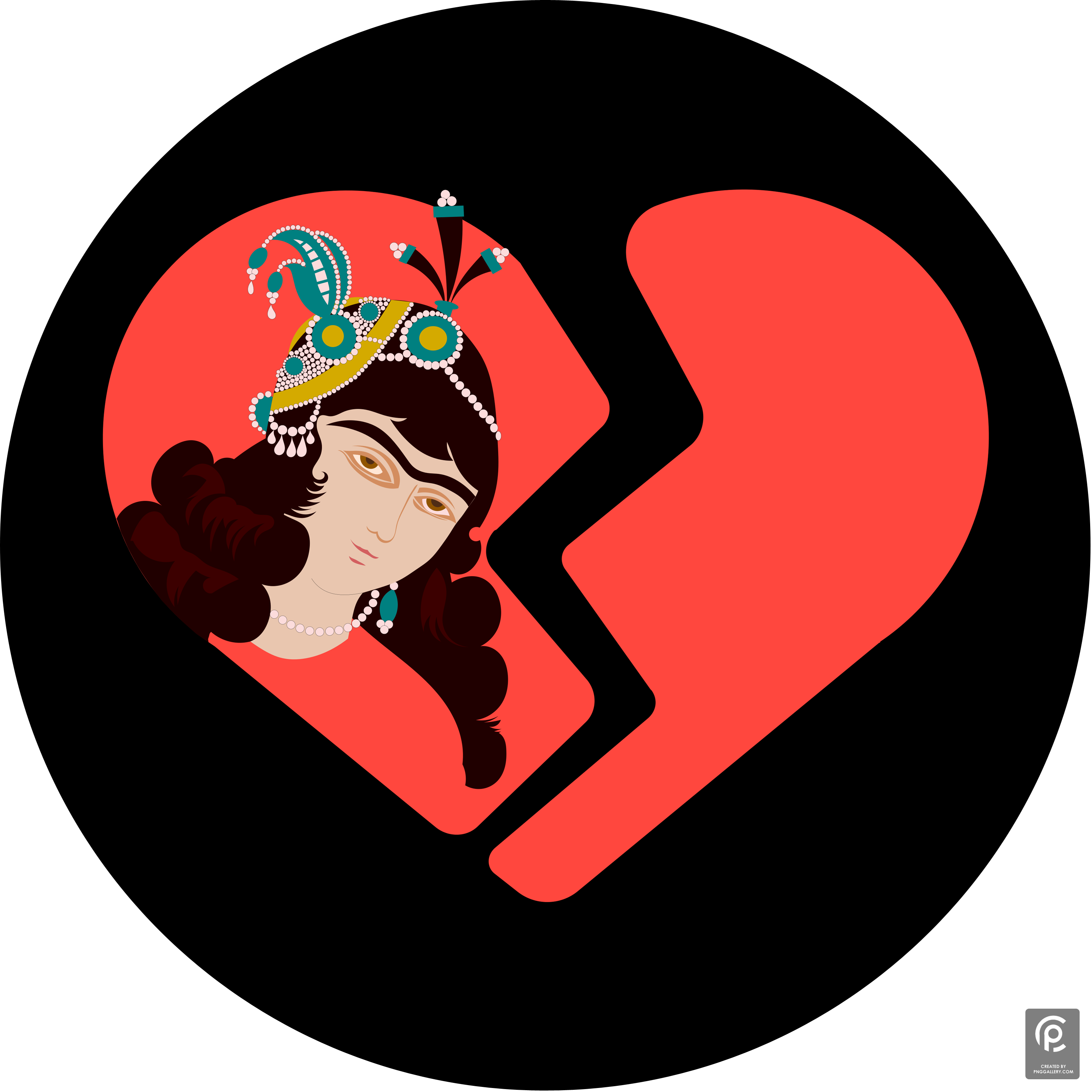 Iranian Women's Braked Heart Logo Transparent Gallery