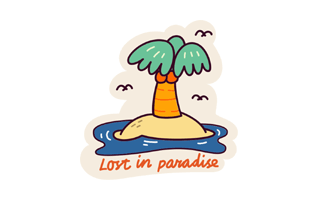 Island Free Sticker PNG