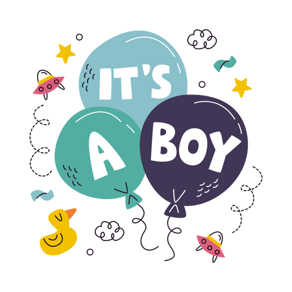 Its A Boy Free Sticker Transparent Photo