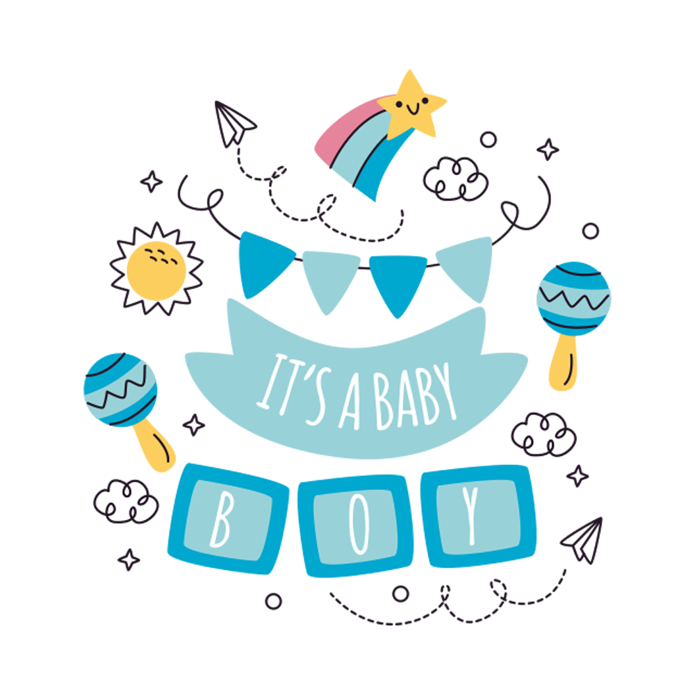 Its A Boy Free Sticker Transparent Gallery