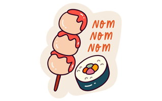 Japanese Food Free Sticker PNG