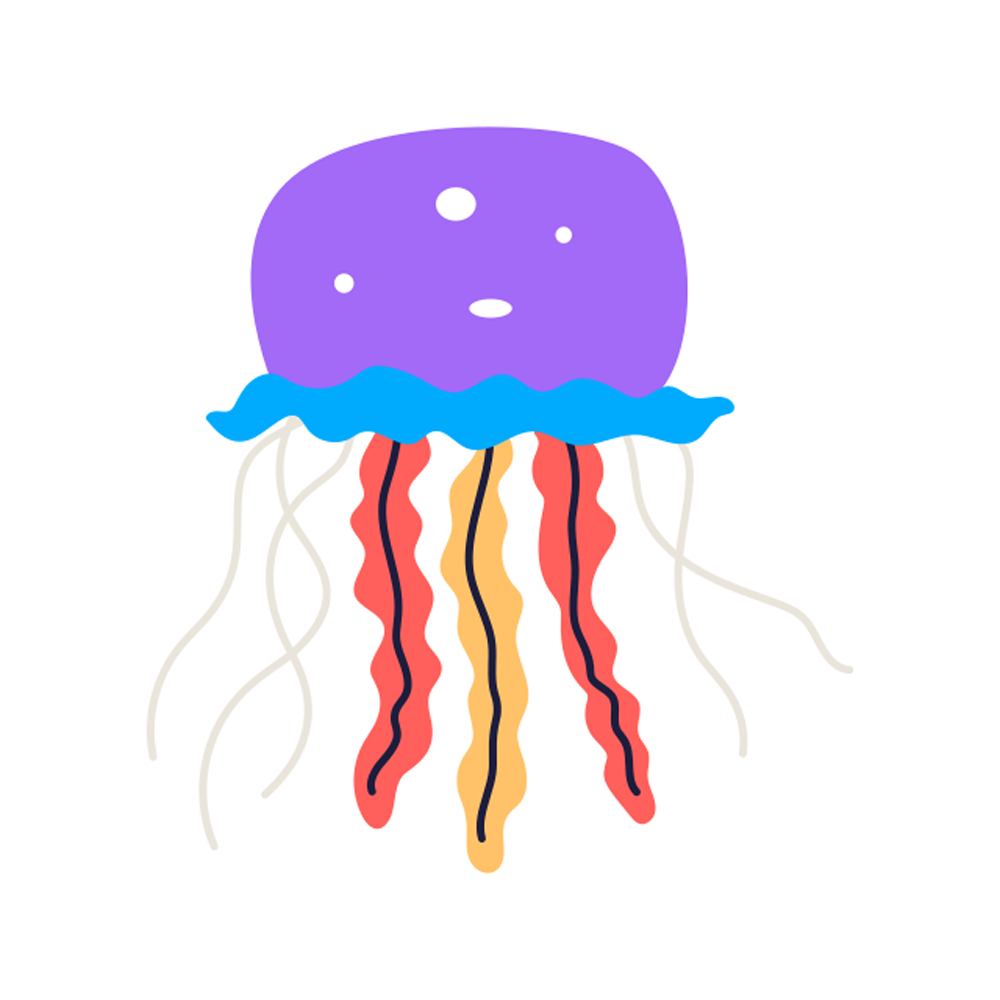 Jellyfish Sticker Transparent Image