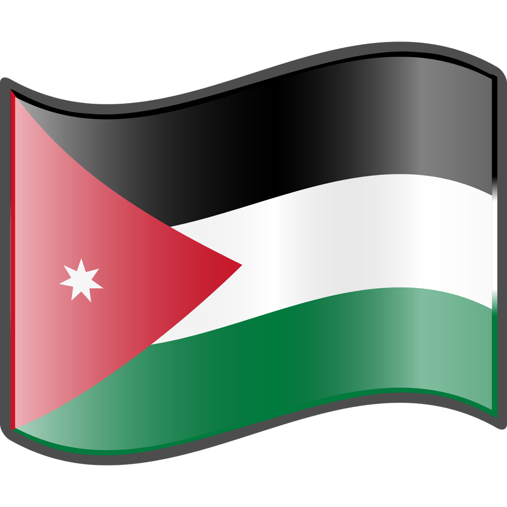 Jordan Flag Transparent Clipart