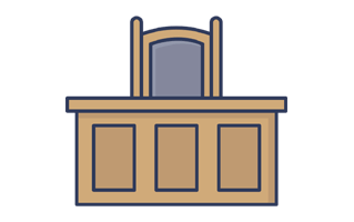 Judge Chair Sticker PNG