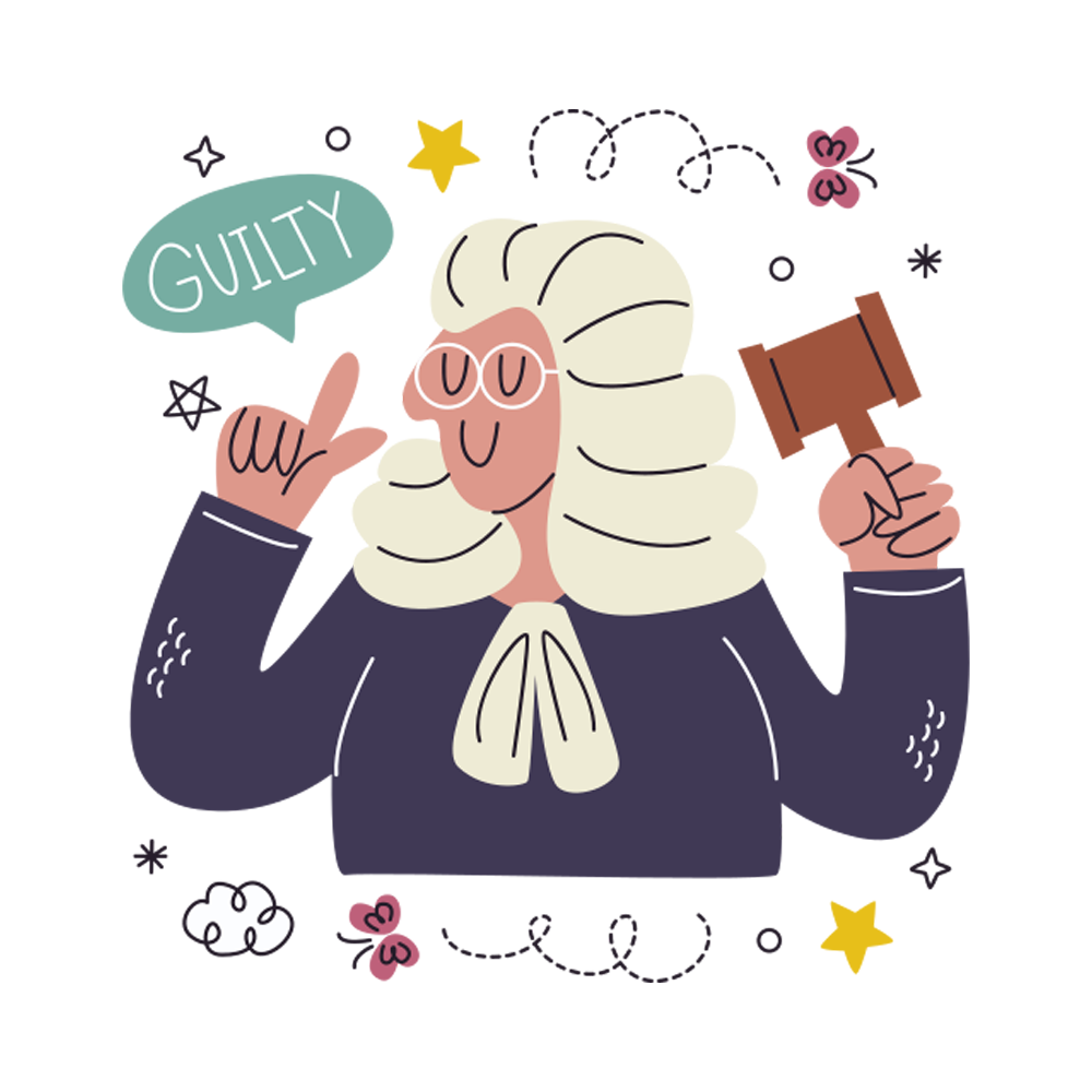Judge Free Sticker Transparent Photo