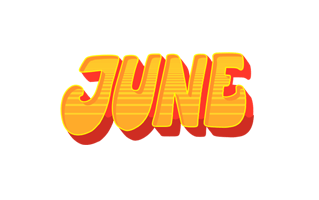 June Free Sticker PNG