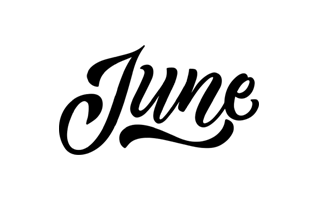 June Sticker PNG