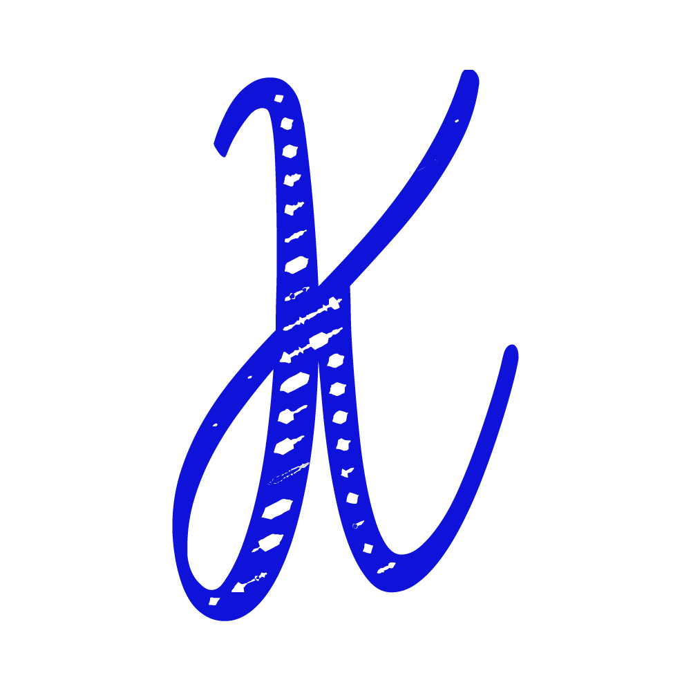 K Alphabet Blue Transparent Image