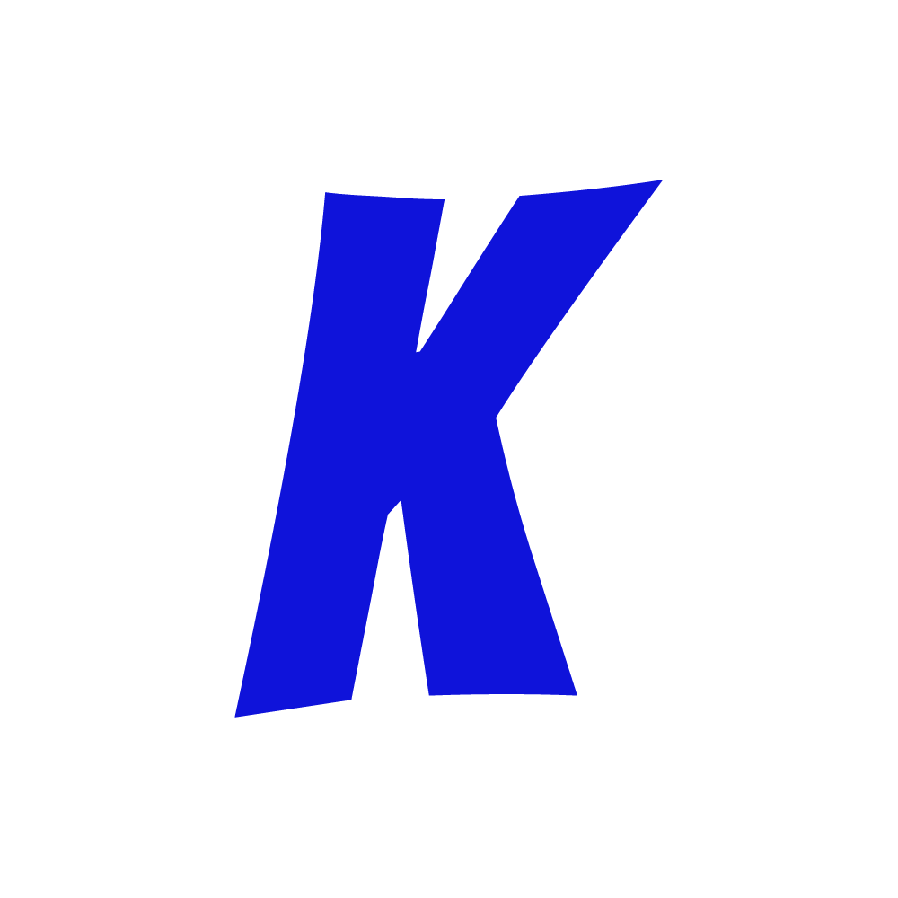 K Alphabet Blue Transparent Photo