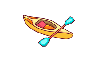 Kayak Sticker PNG