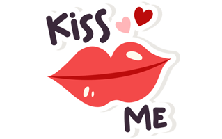 Kiss Sticker PNG
