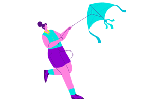 Kite Free Sticker PNG