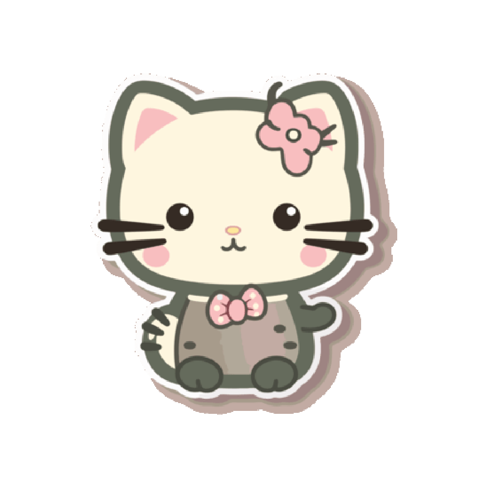 Kitty Sticker Transparent Photo