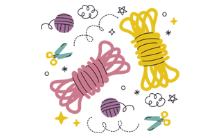 Knitting Sticker PNG