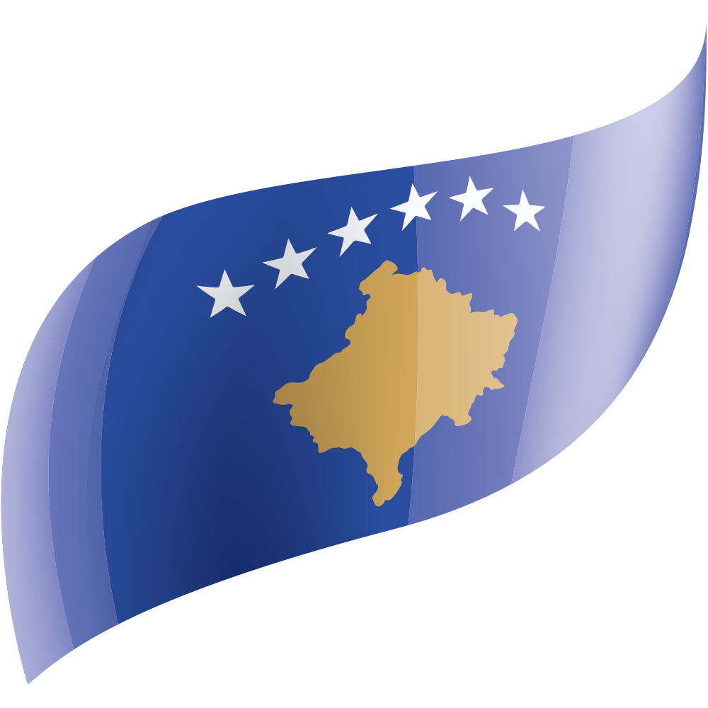Kosovo Flag Transparent Image
