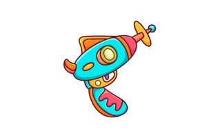 Laser Gun Free Sticker PNG