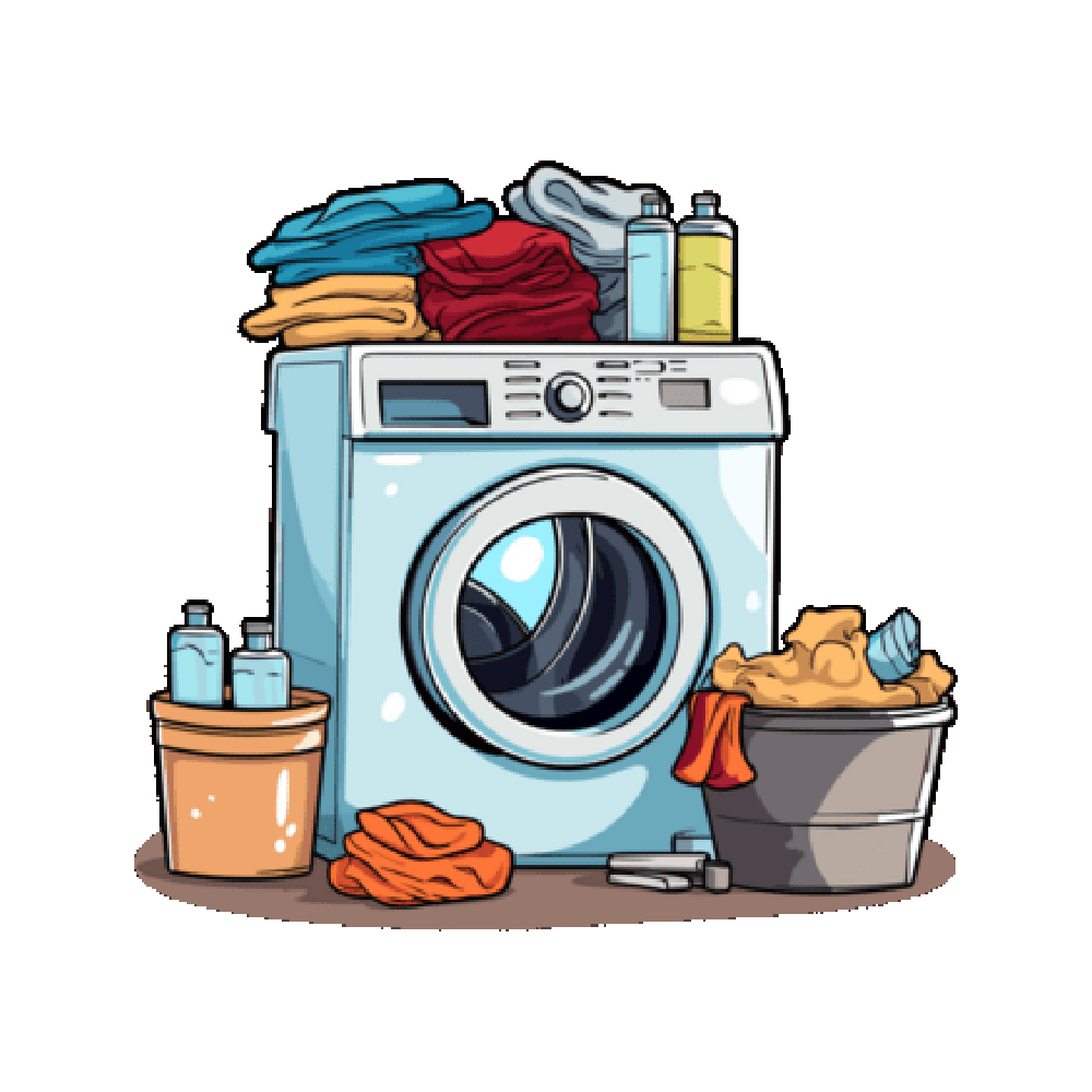 Laundry Free Sticker Transparent Picture