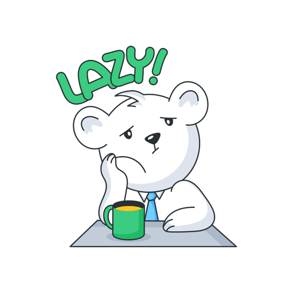 Lazy Sticker Transparent Clipart