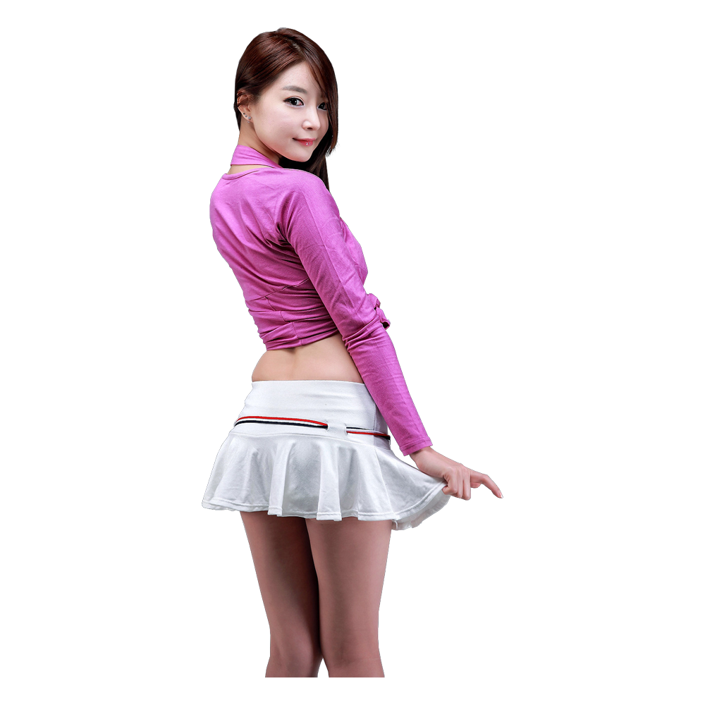Lee Eun Seo in Purple Dress Transparent Clipart
