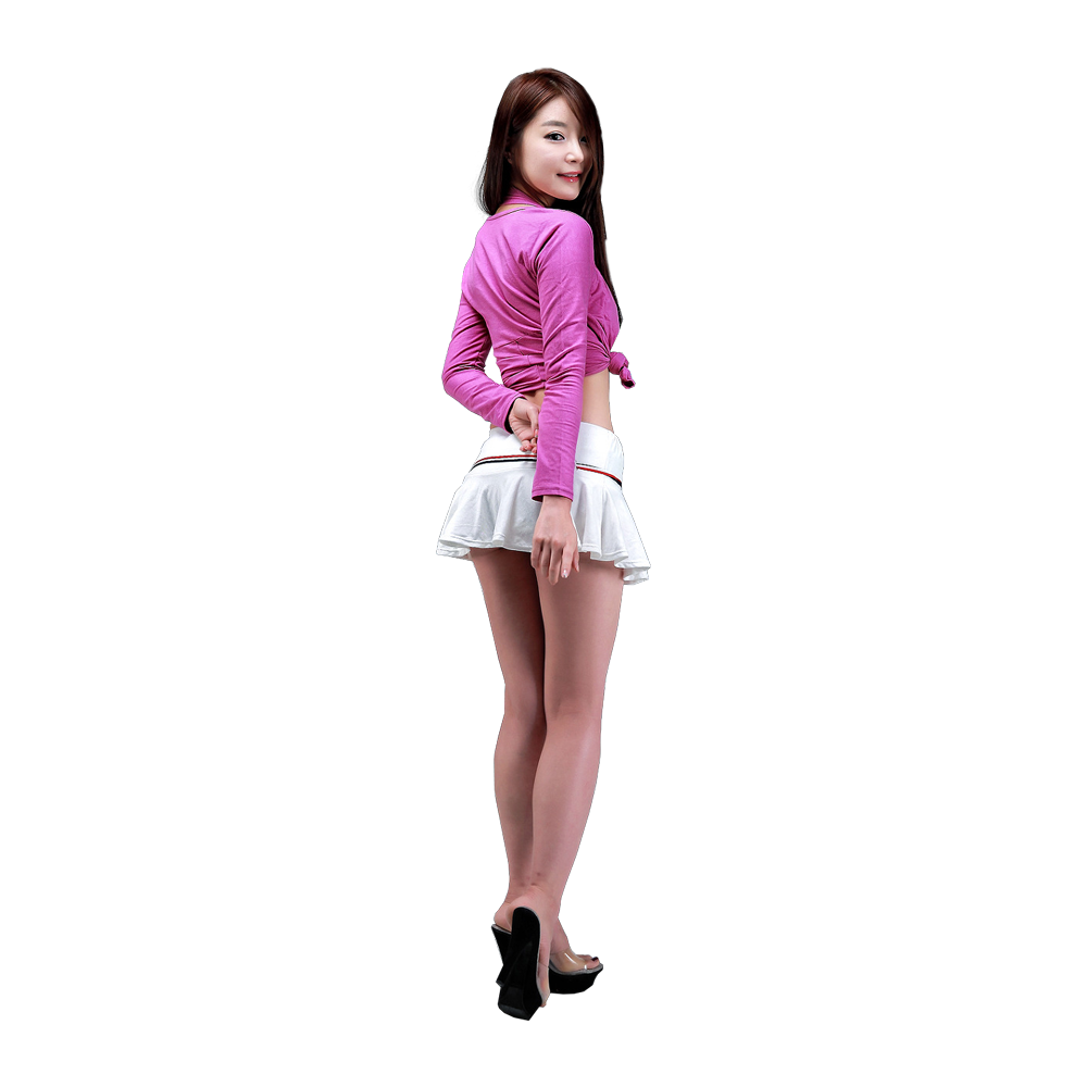 Lee Eun Seo in Purple Dress Transparent Gallery