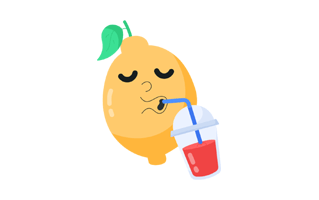 Lemon Juice Sticker PNG