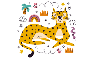 Leopard Sticker PNG