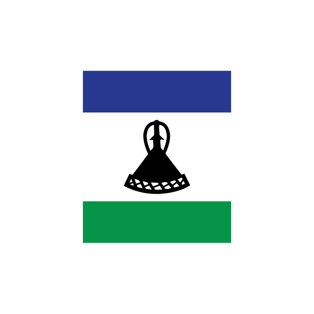 Lesotho Flag Transparent Picture