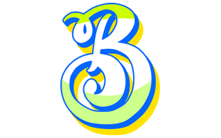 Letter B Free Sticker PNG