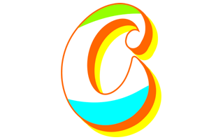 Letter C Free Sticker PNG
