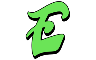 Letter E Sticker PNG