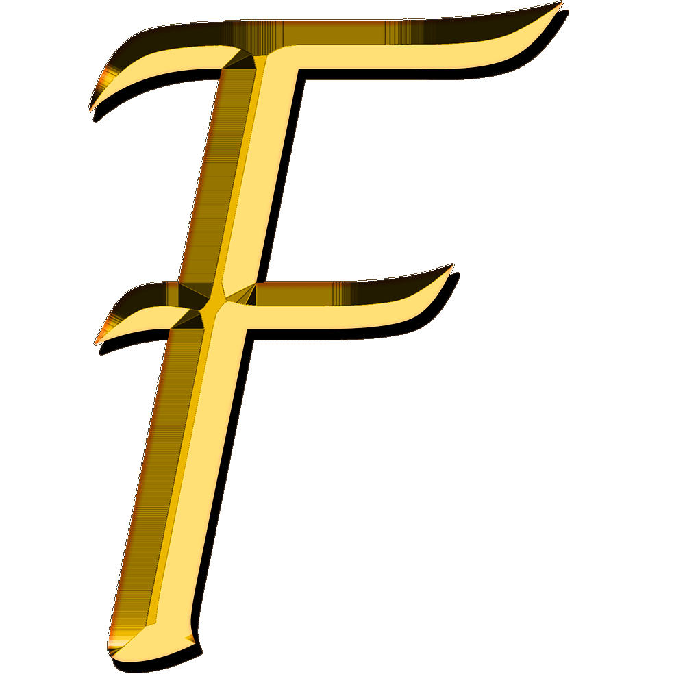 Letter F  Transparent Gallery