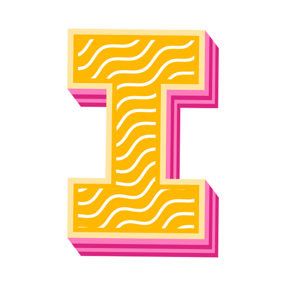 Letter I Free Sticker Transparent Image