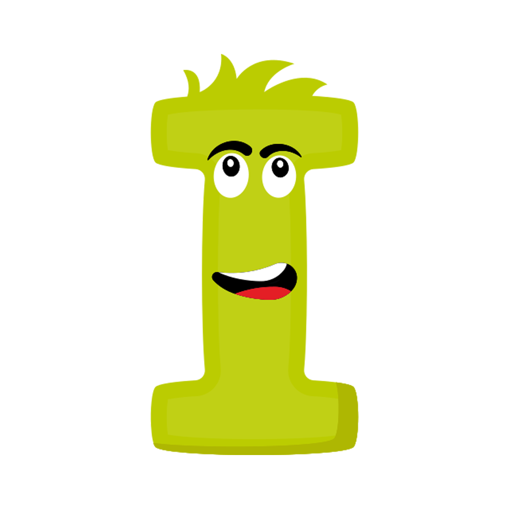 Letter I Free Sticker Transparent Clipart