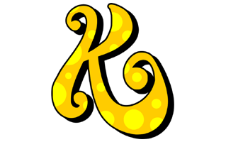 Letter K Sticker PNG